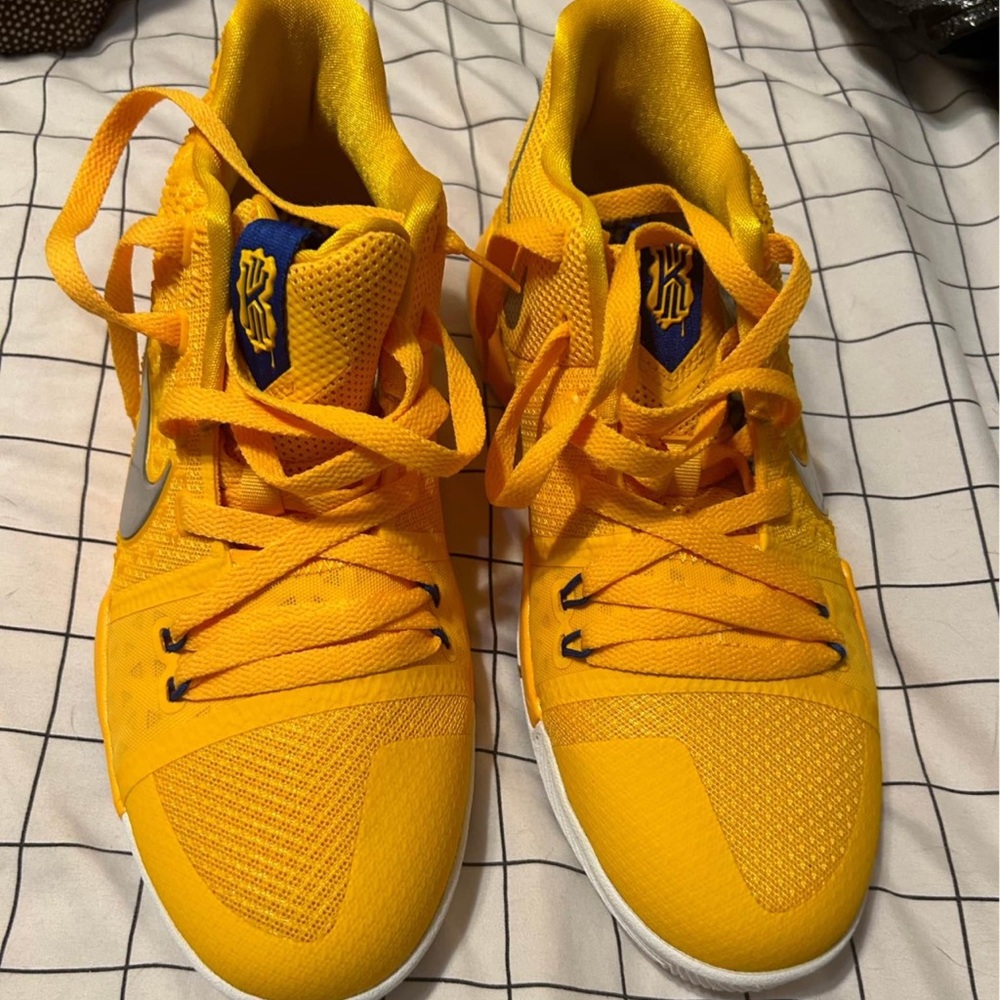 Nike Kids Yellow and Blue Sneakers